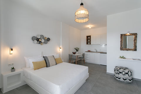 Our totally new accommodation has sea view to Glyfada Naxos Beach. It is a famil  Blue Gem, a private room near the beach Room in aparthotel vacation rental 51503265