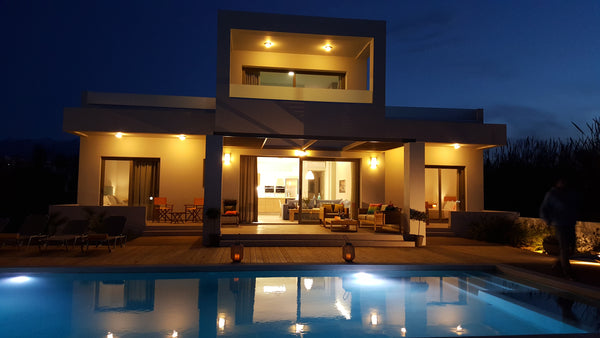 Sea Queen new  luxury Villa  is located into a magic unique location next to fou Chania, Greece 
