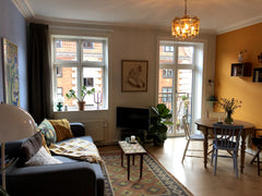 Velholdt og hyggelig lejlighed i det populære og grønne klimakvarter på Østerbro Copenhagen, Denmark Lys og hyggelig lejlighed med altan Entire condo vacation rental 646960213271911267