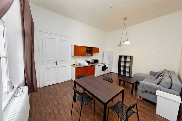 The apartment is located on the first floor of a residential building and offers Hlavní město Praha, Czechia Peter's tower Apartment no.6 Entire condo vacation rental 608645654340744284