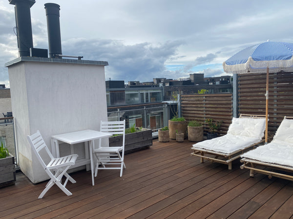Kick back and relax in this calm, stylish space. Frederiksberg, Denmark Vibrant 2-bedroom condo with private rooftop patio Entire condo vacation rental 652708025801907881