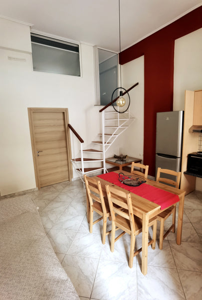 The apartment is located in a very quiet neighbourhood with relativfely easy par Athens, Greece Comfy apartment with low ceiling attic.  5 people Entire condo vacation rental 48174281