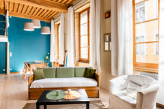 Vous serez charmés par le volume de cet appartement, avec son mur en pierre et s  L'atelier des tisserands-colline de Croix-Rousse Entire rental unit vacation rental 50953049