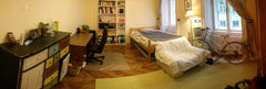 It's a light room with a high ceiling, comes with wooden floors including furnit Berlin, Germany Bright room facing inner courtyard Private room in rental unit vacation rental 7088996