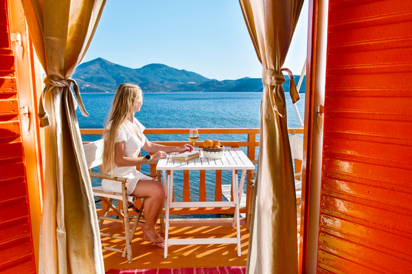The picturesque village of Klima with the traditional colorful houses built in t Pollonia, Greece fisherman house in klima Entire home vacation rental 16380504
