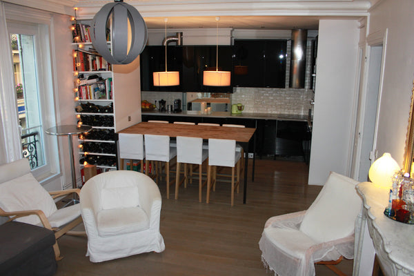 Appartement de 77m² tout équipé, parquet au sol, 1er étage avec ascenseur, grand Paris, France Charmant 3 pièces aux Batignolles Entire rental unit vacation rental 7155141