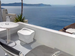 This spacious suite features rooftop terrace with Caldera,Valcano and agean sea   Suite with Caldera view terrace Cycladic home vacation rental 12381238