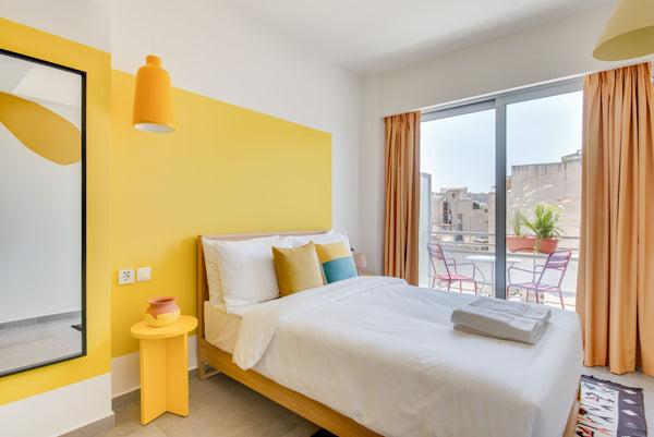 Selina Athens is located in the north of the historical city center of Athens. T PA Selina Athens Theatrou - Standard Room Room in hotel vacation rental 43940490