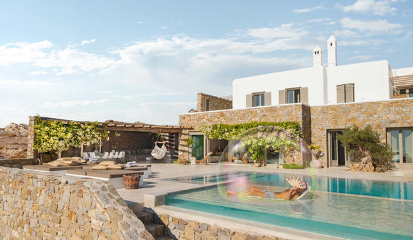 We’re a minimalist 6-master-bedroom villa in Mykonos with an open-space contempo Greece Villa Fleur De Sel Entire villa vacation rental 18762595