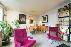 Typically Parisian, quiet, bright and spacious apartment, decorated tastefully,  Paris, France Apartment of charm in Belleville Entire rental unit vacation rental 1299706