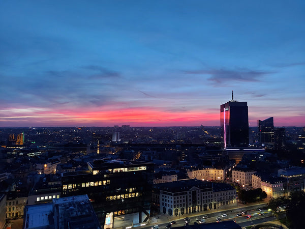 Architect's loft with terrace on 24th floor in Brussels with ideal orientation ( Brussels, Belgium Loft between the clouds Entire loft vacation rental 39836459