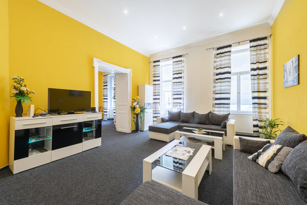 Planning a group trip to Prague? This is a SUPER NICE, BIG (120 m2) and BRIGHT a Prague, Czechia DESIGN & SPACIOUS, Clean Apt + FREE PARKING Entire rental unit vacation rental 7561855
