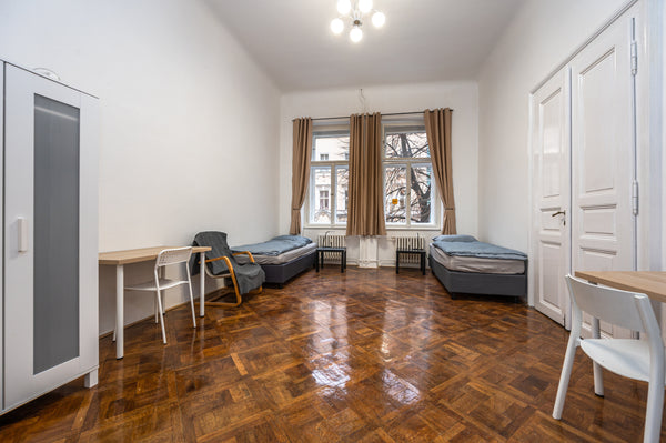 All beds can be merged to make a double on request :) Prague, Czechia Apartment Safarikova 18 Entire rental unit vacation rental 603382768987513618