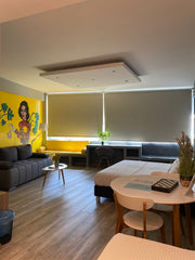 The studio has air conditioning, some of them have a terrace  / or a seating are Thessaloniki, Greece Family Studio Suite with Park View 4th Floor Entire rental unit vacation rental 29114786