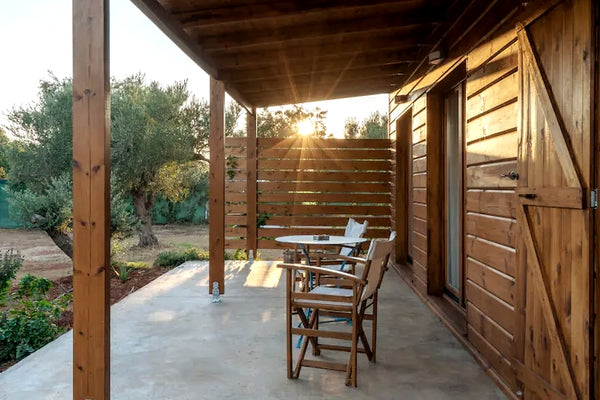 Well integrated into an organic olive grove, and sustainably made, it is well-su Chania, Greece Oikos Wooden Retreat (South cottage) Entire cottage vacation rental 52560337