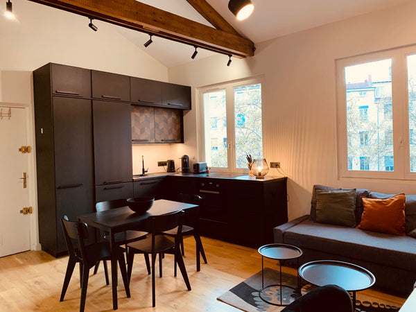 In the heart of the Red Cross district, attached to the history of the canutes.  Zürich, Switzerland New 1BR apartment Place Croix Rousse (air conditioning) Entire rental unit vacation rental 50862986