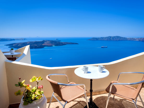Towering high above the Caldera of Santorini, the most breathtaking view of the  Thera, Greece Damigos Caldera World - Sea View N.6 Private room in villa vacation rental 31027988