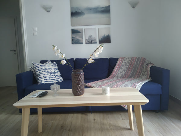 Fully refurbished apartment 38m2, 1st floor with brand new furniture and electri Alimos, Greece Blue White and Cosy Entire rental unit vacation rental 39462693