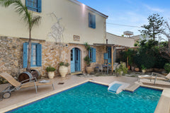 With three bedrooms and two living areas, this house can accomodate up to eight  Chania, Greece Villa ELPIS in  Plaka Entire villa vacation rental 48750715