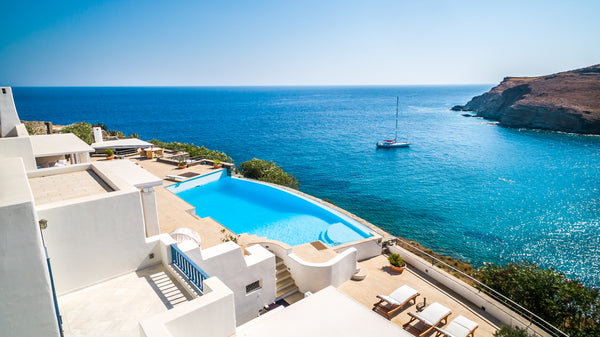 Syros airport, 15-minute drive<br />Syros port, 20-minute drive<br />Posidonia,   BluEros Luxury Villa Entire villa vacation rental 14162969