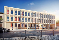 Dans une résidence neuve de haut standing, sécurisée et à 100m du Tram Ligne B " Bordeaux, France GRAND STUDIO 26M2 RDC  CALME cote cours Entire rental unit vacation rental 35922394