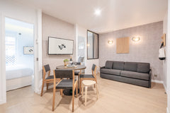 In the heart of Paris, in the vibrant atmosphere of Les Halles, this air-conditi Paris, AR 2 bedroom apartment and balcony - 38m2 Entire serviced apartment vacation rental 22315176
