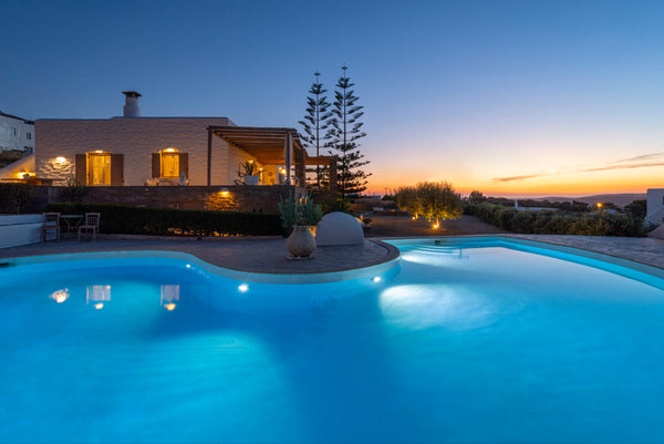 Brand new villa of luxury construction and design, 140 sq.meters,  three bedroom  Paros Sunset Villa Cycladic home vacation rental 11507576