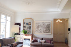 Large (158 sq. m) Hausmann flat plus home office, ideally for month-long rental. Paris, France Family friendly, Lux Flat in 8th near Parc Monceau Entire loft vacation rental 7272144