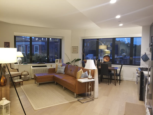 A light-filled corner unit. Spacious apt. in a new lux. building. Amenities: roo New York, NY Condo in Brooklyn · ★5.0 · 1 bedroom · 1 bed · 1 bath Entire condo vacation rental 681296327139376370