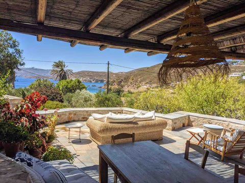 BEACH HOUSE IN VAGIA<br /><br />We've been coming to Patmos for 30yrs. 15yrs ago Vienna, Austria Villa Vagia (Beach front house) Entire villa vacation rental 28240643