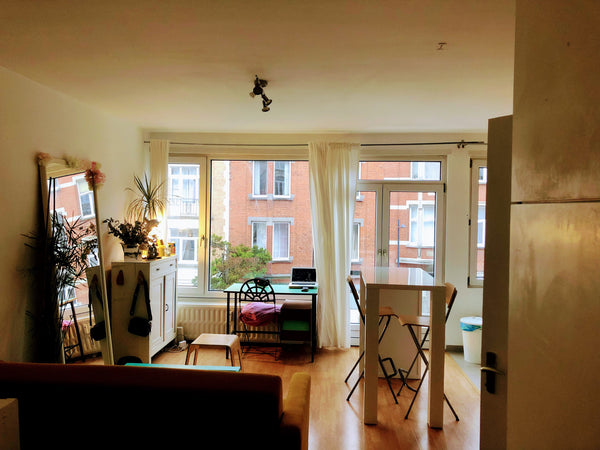 Studio pour une personne ou un couple en voyage à Bruxelles. Equipé et à 5 minut  Studio calme et charmant, tout equipé. Entire rental unit vacation rental 553980623661261981