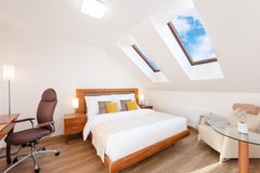 Nově otevřené apartmány Prague Roof Apartments se nacházejí v nově rekonstruovan Prague, Czechia Prague Roof Apartments - Superior 55 Entire loft vacation rental 41576795