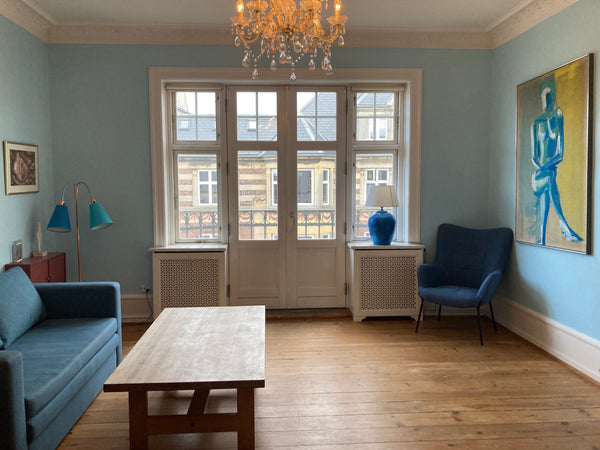 Situated in the heart of Copenhagen at fashionable and cozy Østerbro. 500 meters Copenhagen, Denmark Family-friendly 140 sqm apartment with balcony Entire condo vacation rental 21579485