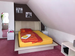 Double room with balcony and shared bathroom. In the room is microwave oven, ket Zdiby, Czechia Pokoj č. 5 double room with balcony Private room in home vacation rental 24492750