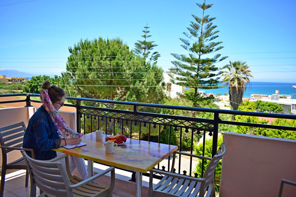 Feel like home.<br /><br />Feel with all your senses. <br /><br />Feel for yours Stalos, Greece Ideal Standard Apartment in Melina's House Room in aparthotel vacation rental 6314114