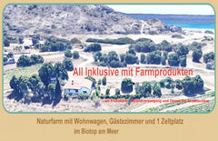 Caravan, guest rooms and 2 tent places awaits you 300 meters from the sea.<br /> Rhodes, Greece Caravan in natur farm, beach 300m, Cor-free Camper/RV vacation rental 14145053