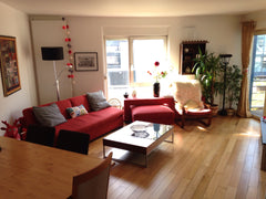 Grand 3 pièces de 70m² avec 2 terrasses très calme. 6 couchages (2*2 places + li Paris, France Joli 3 pièces + terrasse LaVillette Entire rental unit vacation rental 6038822