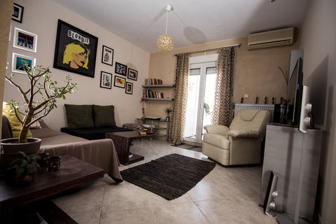 Large 2-bedroom apartment (75 m2) for up to 5 people on the last floor (7th) wit Thessaloniki, Greece Large sunny apartment in the city center Entire rental unit vacation rental 22567768