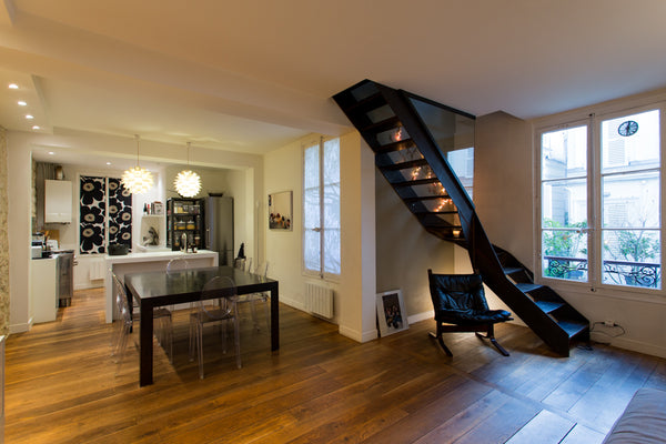This modern duplex with 2 double rooms and 1 bathroom is at the ground floor and Paris, France Design duplex with calm yard Entire rental unit vacation rental 12645936