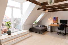 Come live at vibrant Nørrebro in our lovely penthouse apartment overlooking the  Copenhagen, Denmark Penthouse at Nørrebro overlooking green oasis Entire rental unit vacation rental 32796791