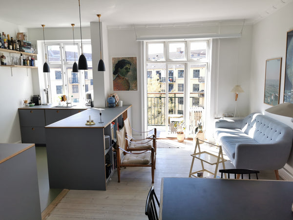 Bright and beautifully scandinavian decorated home with 2 bedrooms, small typica Copenhagen, Denmark Beautiful home in CPH with a huge sunny balcony Entire rental unit vacation rental 20854063