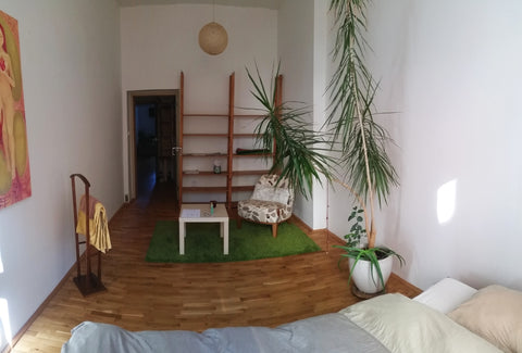 A private room in an art noveau building in the most trendy area of the city. A  Prague, Czechia A room with a window to the garden Private room in rental unit vacation rental 3825532