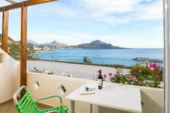 Joanna Studios just 25 meters away from the beach onto a small hill, 700m west f Rethimnon, Greece Joanna's Studio- Amazing sea view! Private room in bed and breakfast vacation rental 42210004