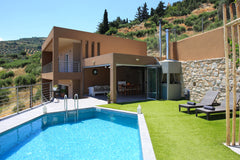 Take a morning walk along the olive groves, then jump into the pool. Grill a jui Heraklion, Greece Design Villa Nicol ★Pool ★Summer kitchen ★Seaview Entire villa vacation rental 50648521