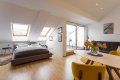 Rooftop-apartment with sunny terrace and AC - close to the main attractions!<br  Vienna, Austria Quiet rooftop-apartment with private terrace! Entire rental unit vacation rental 7056913