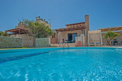 The two smaller villas each have 80 square meters of dwelling space and 5 people Heraklion, Greece Stone villas for up to 5 people Entire villa vacation rental 255160