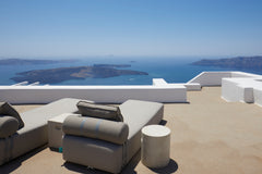 Perched on the Caldera’s highest point in Santorini, is the stunning village of  Kamari, Greece Olia Villa, 3 bedrooms, heated pool, amazing views Entire home vacation rental 3674957