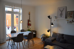 The apartment has 2 rooms. A bedroom with a 160x200cm bed and a little balcony t Denmark Cozy apartment in the center of Copenhagen Entire rental unit vacation rental 31281504