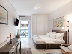 This is a renovated, bright, spacious studio with white tones, wooden details an Chalandri, Greece Bright Spacious Studio at a Strategic Location! Entire condo vacation rental 51341013