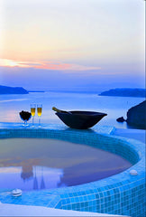 Located in Fira. Approached via an intimate courtyard, one enters a vast living  Athens, Greece Blue Angel Villa Entire villa vacation rental 27352598